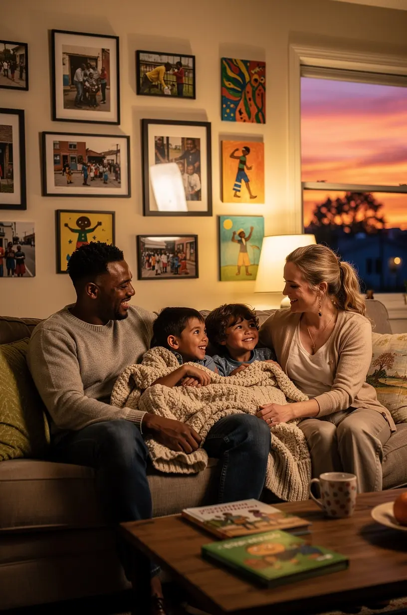 Community members collaborating on a vibrant mural project.