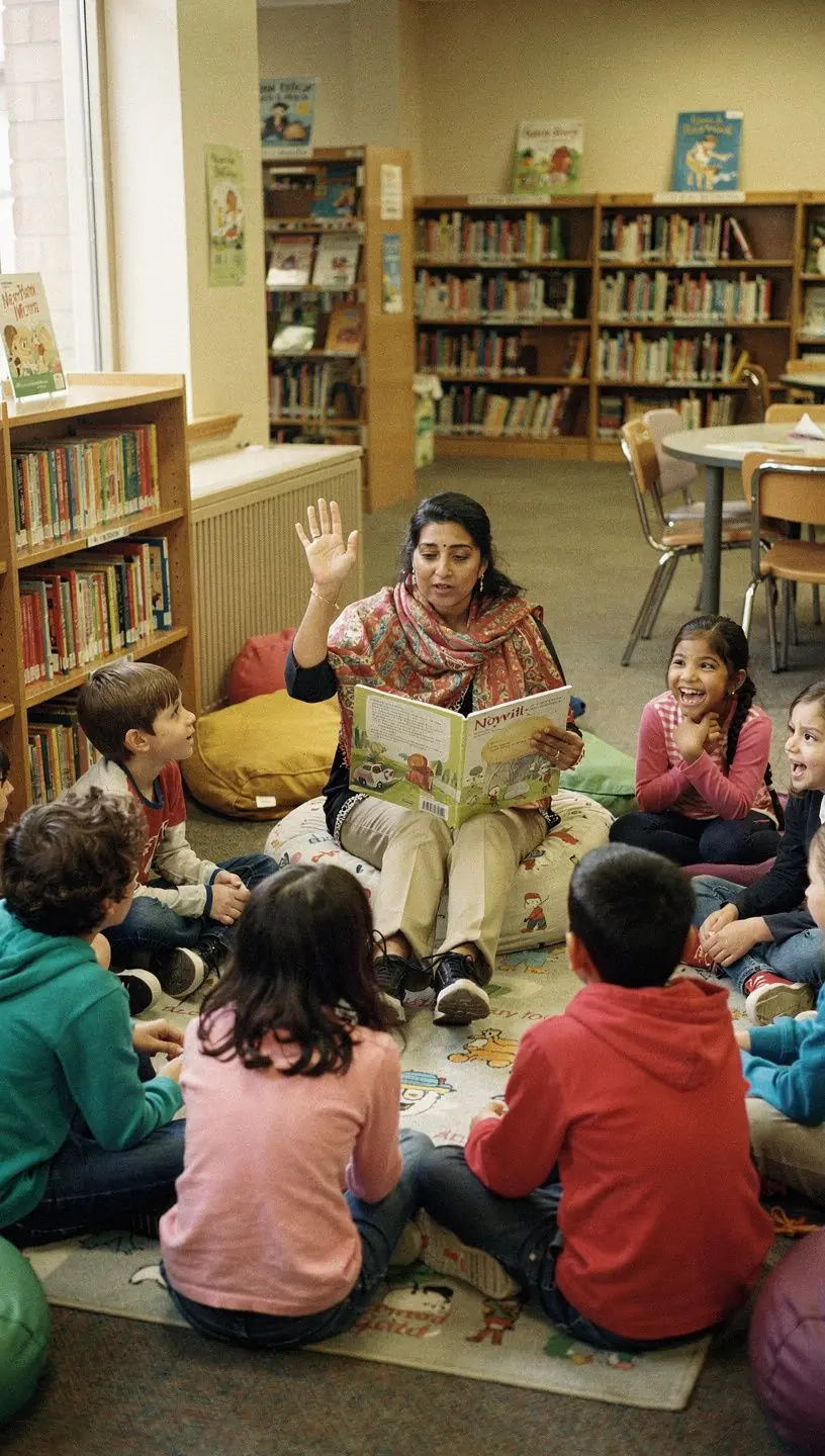 Local library fostering community cohesion and storytelling.